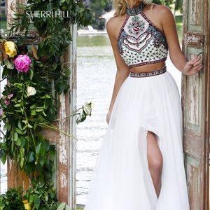 Sherri hill two piece prom dress size 8